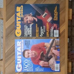 Guitar world two issues 1981 and 1983